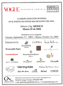 Vogue en Español Presented Bridal Event - March 2004